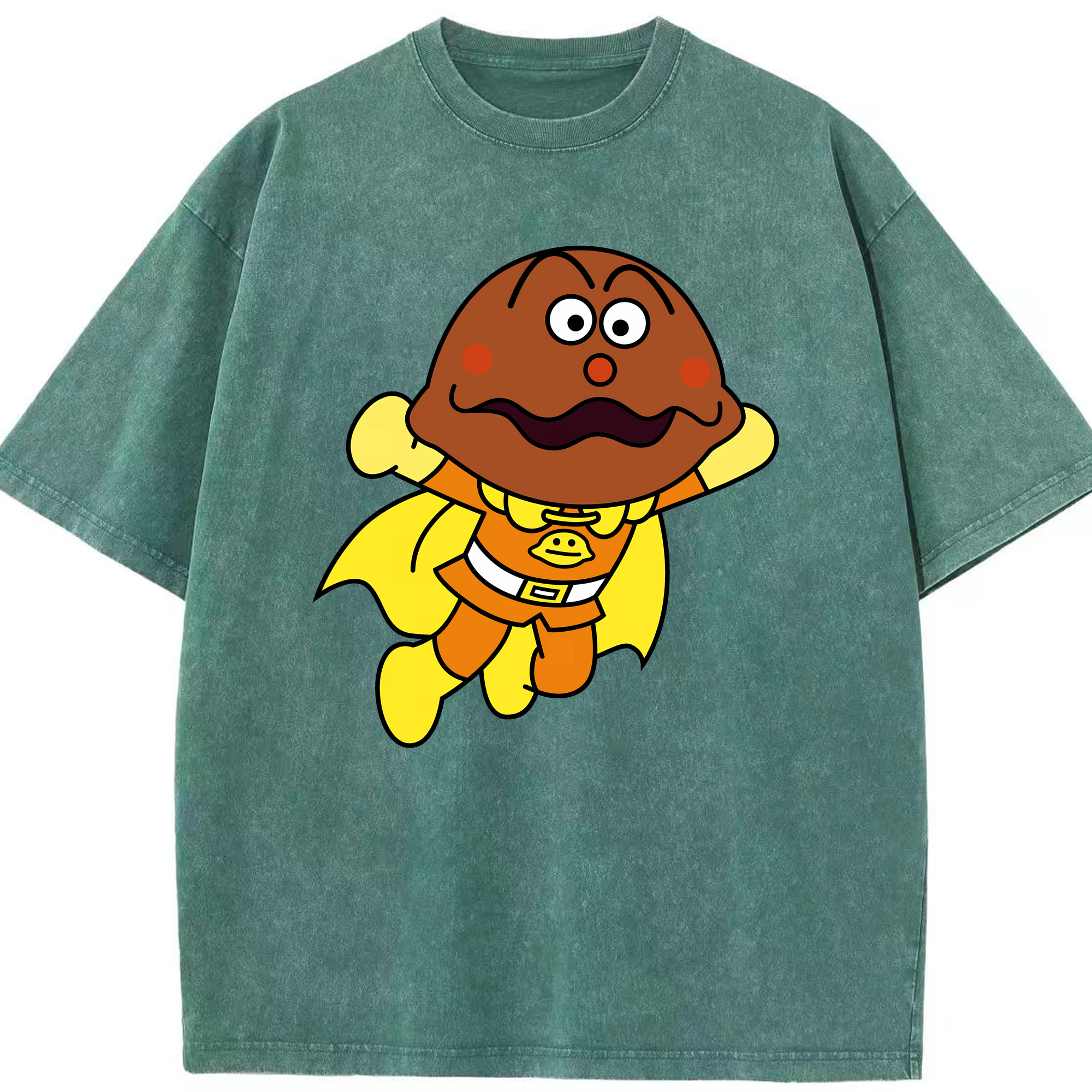 （画像用） アンパンマン Anpanman 綿100% ヴィンテージ風 半袖Tシャツ（フロントプリント）